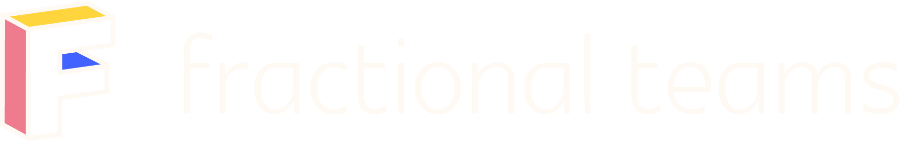 Fractional Teams white logo