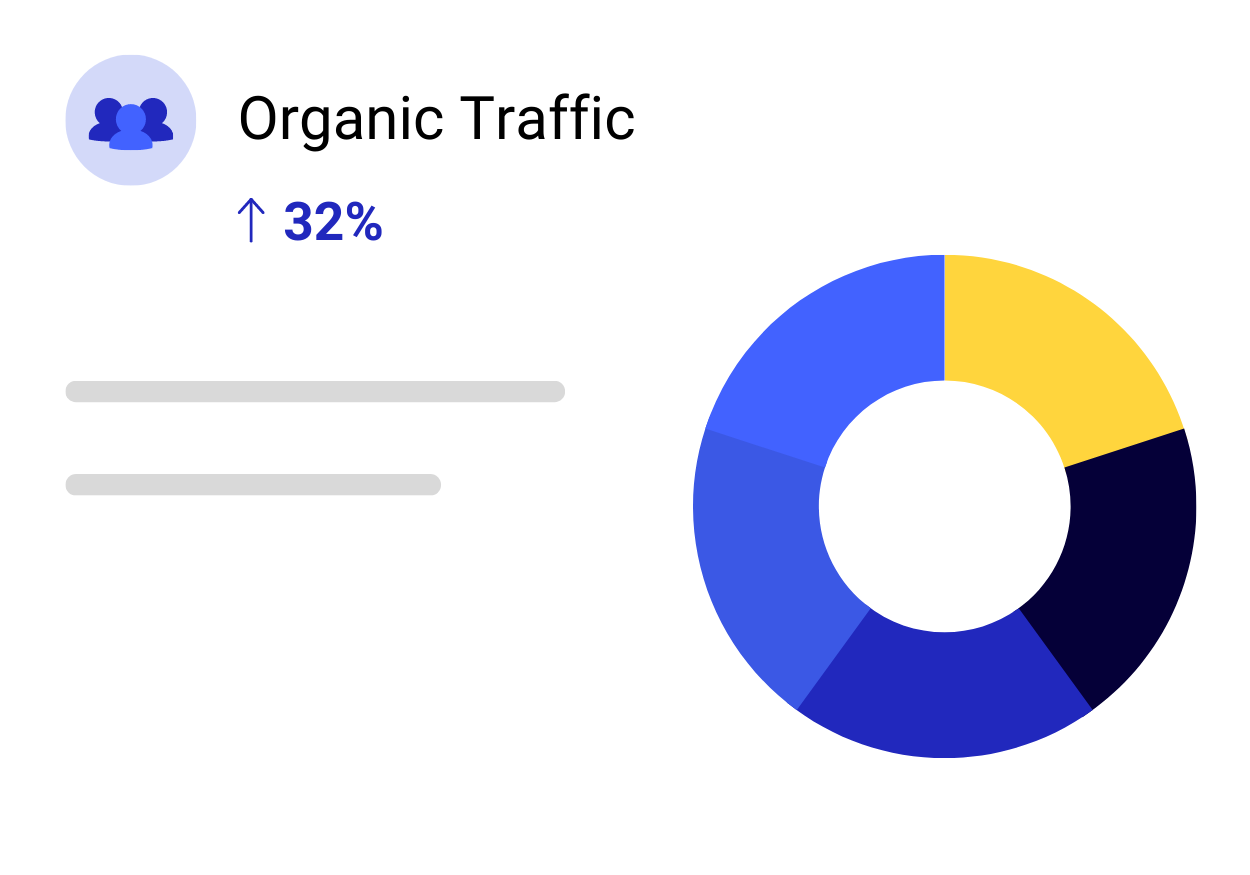 Organic Traffic abstract graphic