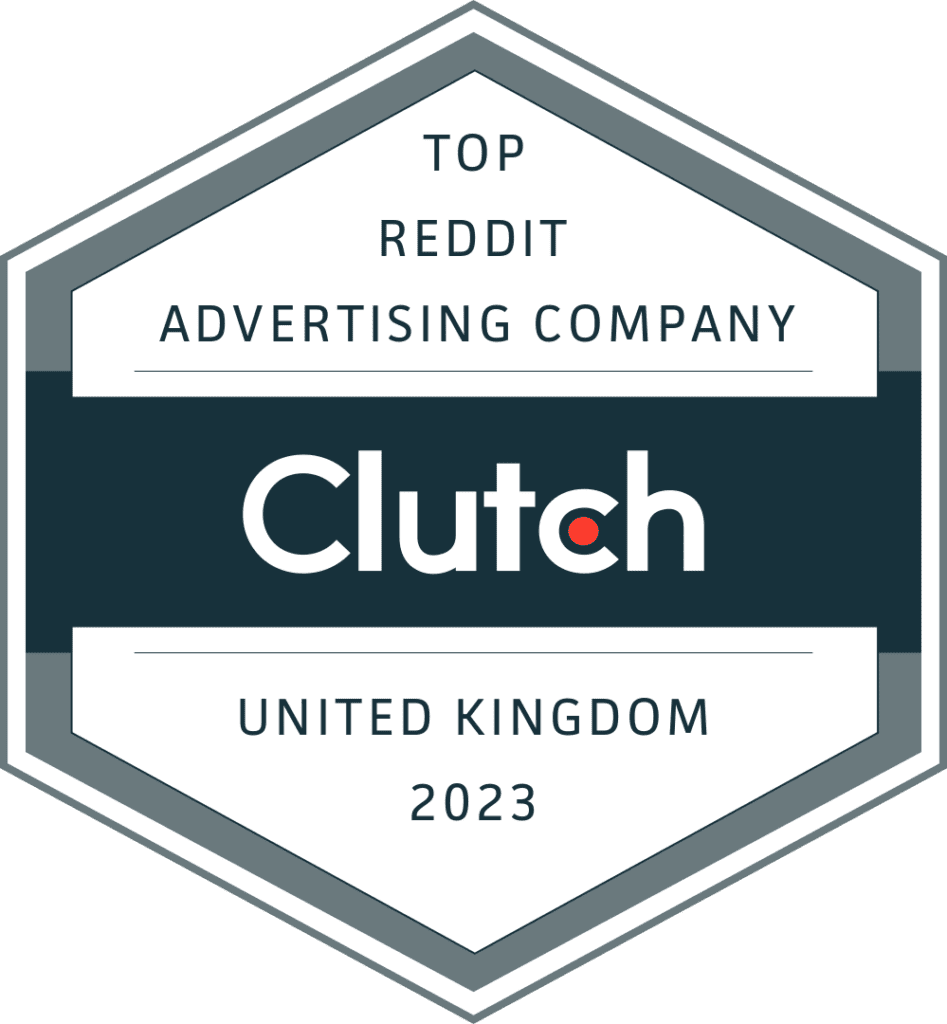 Clutch Badge Top Reddit Advertising Company UK 2023