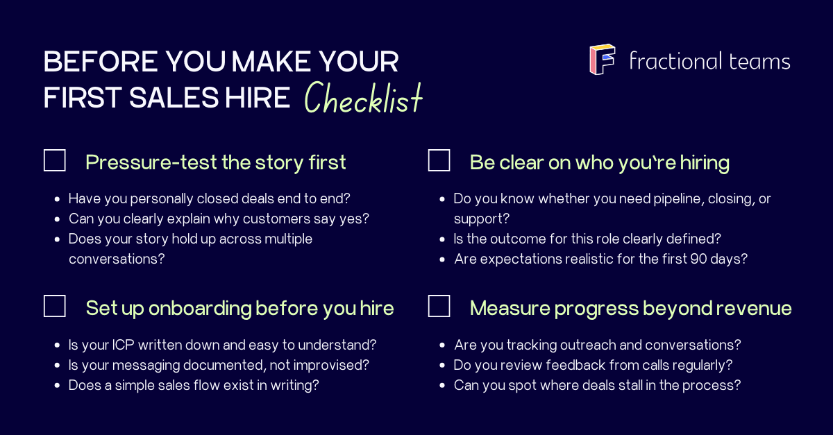 before you start hiring checklist